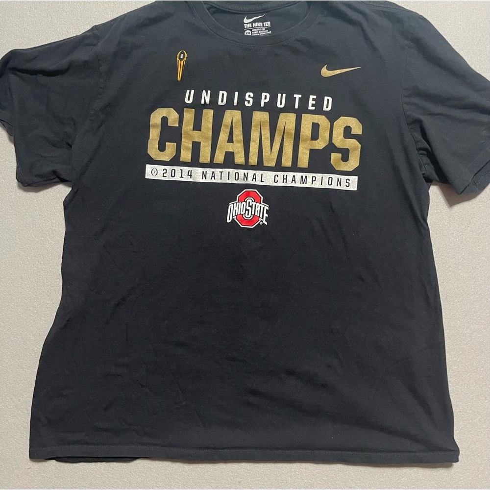 Nike Ohio State Buckeyes Football 2014 Undisputed Champs T Shirt Size XXL